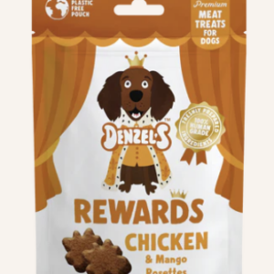 Denzel's Chicken & Mango Rosettes Dog Treats 70g