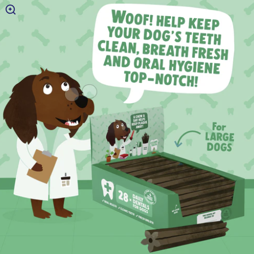 Denzel's Daily Dentals Large Vegan Dog Treats (2)
