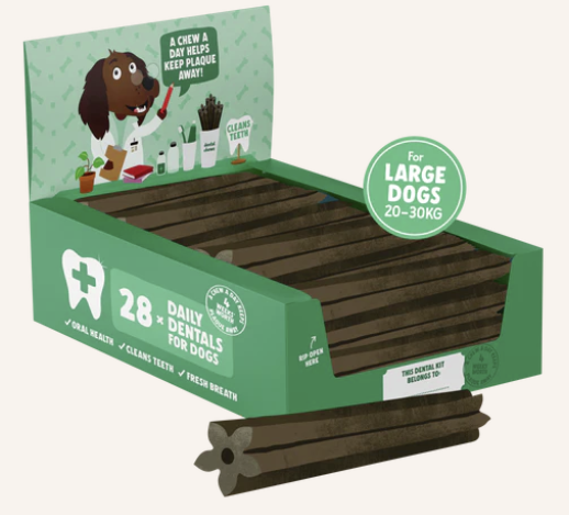 Denzel's Daily Dentals Large Vegan Dog Treats