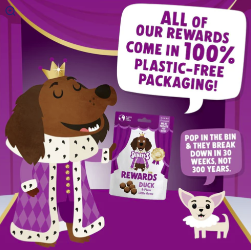Denzel's Duck & Plum Dog Treats 70g