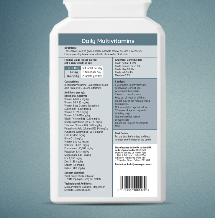 Harver Pets Daily Multivitamins for Dogs c