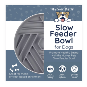 Harver Pets Slow Feeder Bowl - Grey