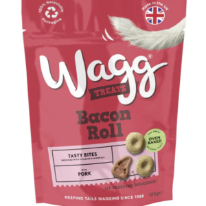 Wagg Bacon Roll Dog Treats 125g