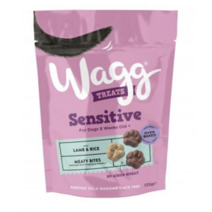Wagg Sensitive Dog Treats with Lamb & Rice 125g
