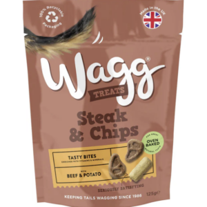 Wagg Steak & Chips Dog Treats 125g