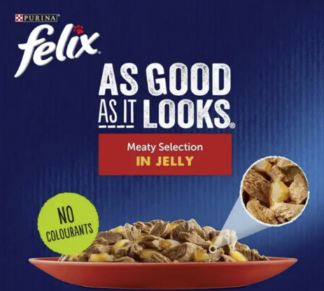 Felix As Good As It Looks Adult Cat Doubly Delicious Meaty Selection in Jelly Pouches 12 x 85g a