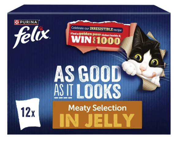 Felix As Good As It Looks Meaty Selection in Jelly 12 x 85g Pouches