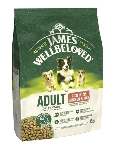 James Wellbeloved Dry Dog Adult Chicken & Rice 15kg
