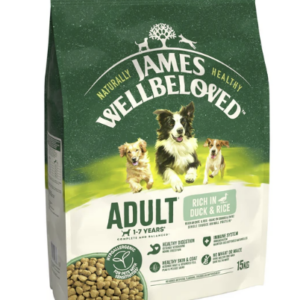 James Wellbeloved Dry Dog Adult Duck & Rice 15kg