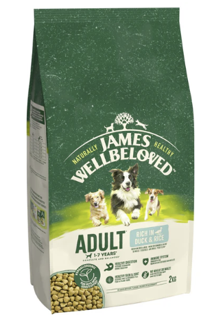James Wellbeloved Dry Dog Adult Duck & Rice 2kg