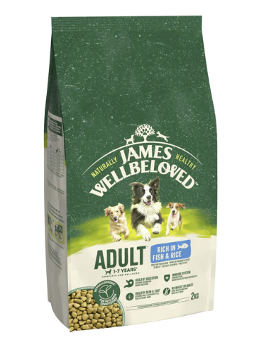 James Wellbeloved Dry Dog Adult Fish & Rice 2kg