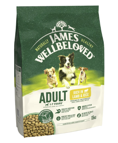 James Wellbeloved Dry Dog Adult Lamb & Rice 15kg