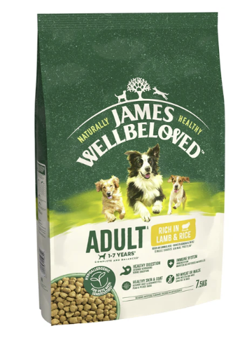 James Wellbeloved Dry Dog Adult Lamb & Rice 7.5kg