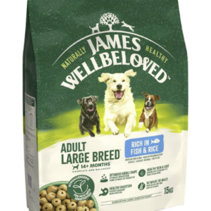 James Wellbeloved Dry Dog Adult Large Breed Fish & Rice 15kg