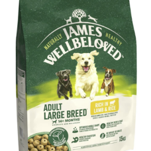 James Wellbeloved Dry Dog Adult Large Breed Lamb & Rice 15kg