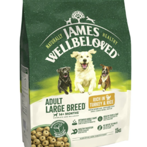 James Wellbeloved Dry Dog Adult Large Breed Turkey & Rice 15kg