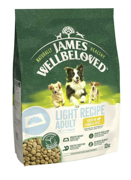 James Wellbeloved Dry Dog Adult Light Lamb & Rice 12kg