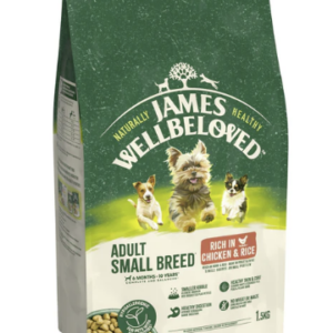 James Wellbeloved Dry Dog Adult Small Breed Chicken & Rice 1.5kg