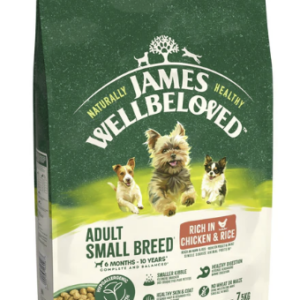 James Wellbeloved Dry Dog Adult Small Breed Chicken & Rice 7.5kg