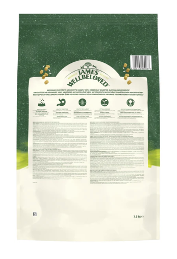 James Wellbeloved Dry Dog Adult Small Breed Chicken & Rice 7.5kg a