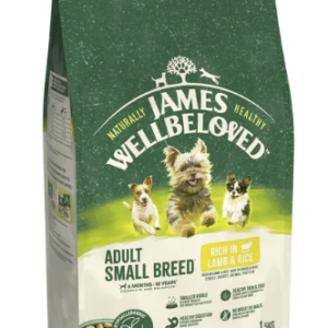 James Wellbeloved Dry Dog Adult Small Breed Lamb & Rice 1.5kg