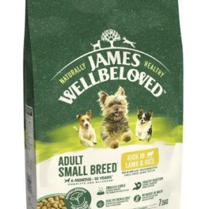 James Wellbeloved Dry Dog Adult Small Breed Lamb & Rice 7.5kg