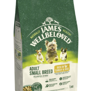 James Wellbeloved Dry Dog Adult Small Breed Turkey & Rice 1.5kg