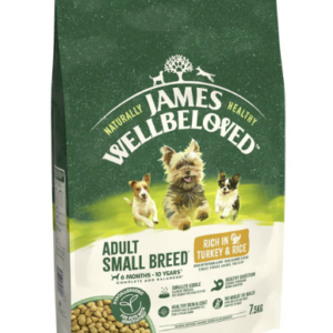 James Wellbeloved Dry Dog Adult Small Breed Turkey & Rice 7.5kg