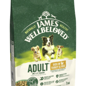 James Wellbeloved Dry Dog Adult Turkey & Rice 7.5kg