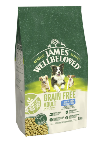 James Wellbeloved Dry Dog Grain Free Adult Fish & Veg 1.5kg