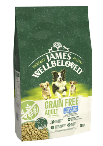 James Wellbeloved Dry Dog Grain Free Adult Fish & Veg 10kg