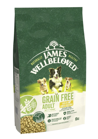 James Wellbeloved Dry Dog Grain Free Adult Lamb & Veg 10kg