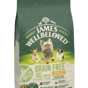 James Wellbeloved Dry Dog Grain Free Adult Small Breed Turkey & Veg 1.5kg