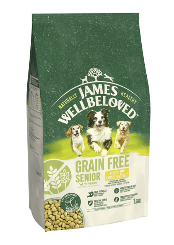 James Wellbeloved Dry Dog Grain Free Senior Lamb & Veg 1.5kg