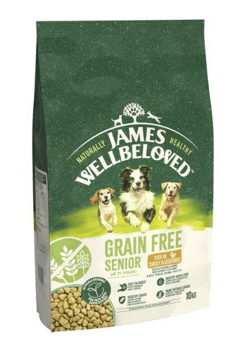 James Wellbeloved Dry Dog Grain Free Senior Turkey & Veg 10kg