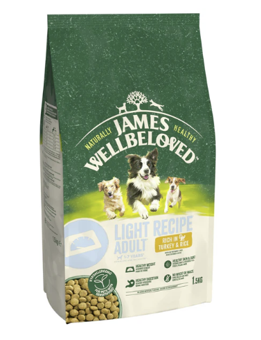 James Wellbeloved Dry Dog Light Adult Turkey & Rice 1.5kg