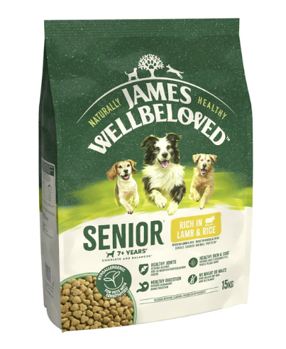James Wellbeloved Dry Dog Senior Lamb & Rice 15kg