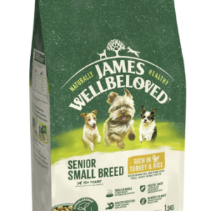 James Wellbeloved Dry Dog Senior Small Breed Turkey & Rice 1.5kg