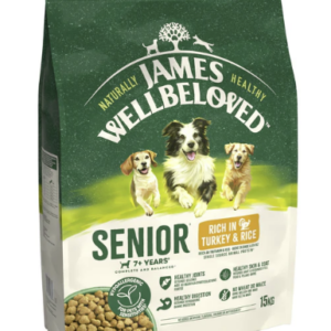 James Wellbeloved Dry Dog Senior Turkey & Rice 15kg