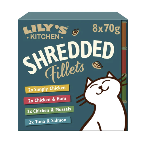 Lily's Kitchen Shredded Fillets Tins Multipack 8 x 70g