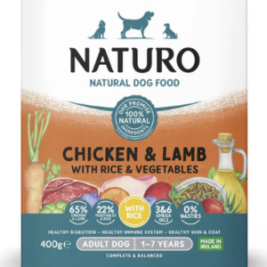 Naturo Adult Chicken & Lamb with Rich & Veg tray 400g