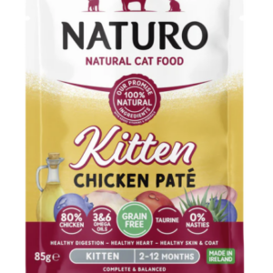 Naturo Kitten Pate Pouches with Chicken 12 x 85g