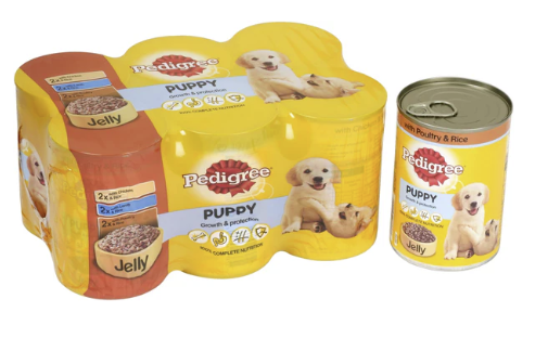 Pedigree Puppy Wet Food Mixed 6 x 400g a