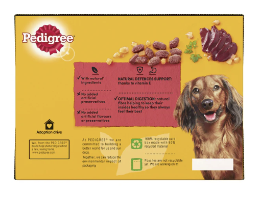 Pedigree Senior Dog Food Pouches Mixed in Jelly 12 x 100g a