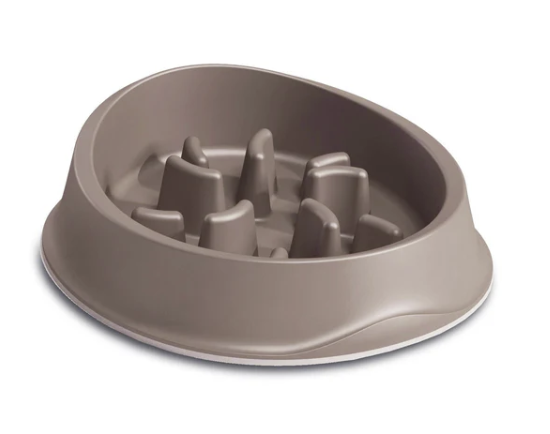 Stefanplast Slow Feeder Bowl grey