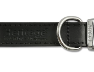 Ancol Heritage Leather Collar Black