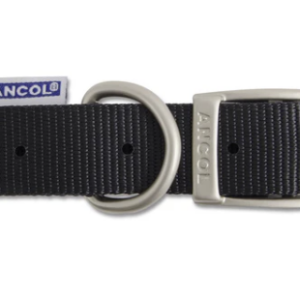Ancol Nylon Buckle Collar Black