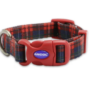 Ancol Red Tartan Patterned Collar
