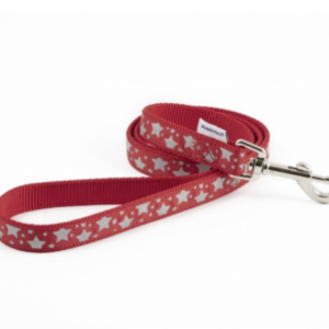 Ancol Reflective Red Stars Lead