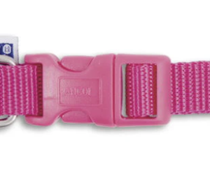 Ancol Viva Nylon Quick Fit Adjustable Collar Pink 15mm